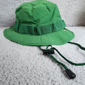 NEW J. Crew S-M Mini Boonie Hat Green Outdoor Hiking Beach Poolside Lined